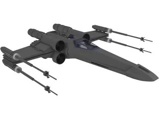 Star Wars X-Wing Starfighter 3D Model