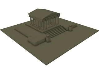 Temple 3D Model