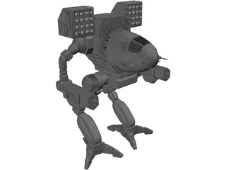 Mad Cat Battle Mech 3D Model