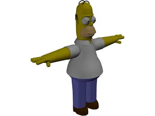 Simpsons Homer 3D Model