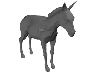 Donkey 3D Model