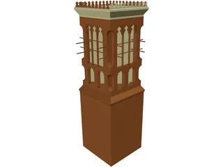 Wind Tower UAE  3D Model