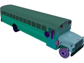 School Bus 3D Model