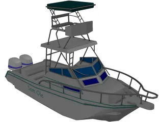 Grady White Boat 3D Model