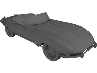 Jaguar XKE Roadster 3D Model