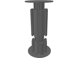 Octanorm M100 Connector 3D Model