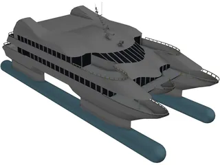 Navetek Catamaran 3D Model