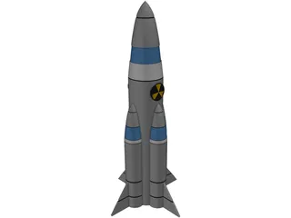 Nuclear Missile 3D Model