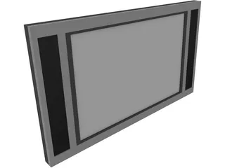 Flat Screen TV 3D Model