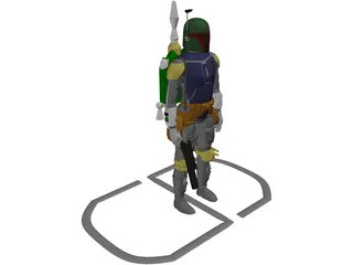 Star Wars Bobafett 3D Model