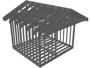 Shed Frame 3D Model