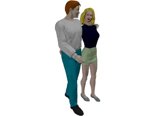 Man and Woman 3D Model