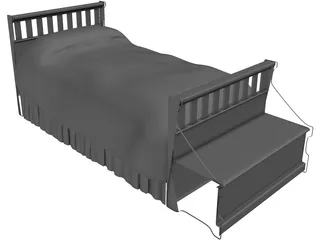 Bed Childs [+Headboard and Chest] 3D Model