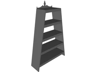 Book Shelf A-Frame 3D Model