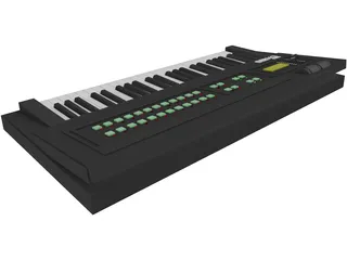 Synthesizer Yamaha DX100 3D Model