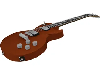 Guitar Electric Les Paul 3D Model