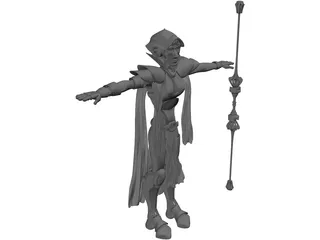 Female Character 3D Model