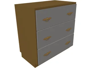 Chest of Drawers 3D Model