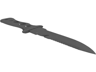 Knife Diving 3D Model