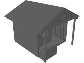 Shed [+Shelves and Table] 3D Model