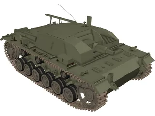 Sturmgeschuetz III 3D Model