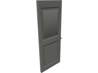 Door Single 2 Panel 3D Model