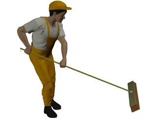 Streetworker 3D Model