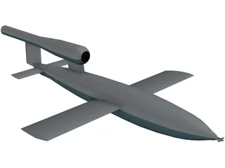 V-1 Buzz Bomb 3D Model