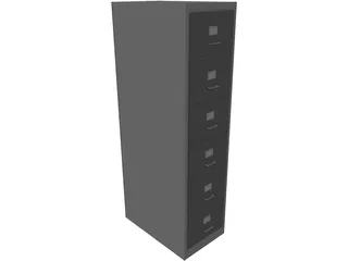 File Cabinet 3D Model