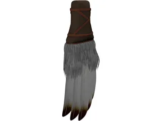 Native American Prayer Fan 3D Model