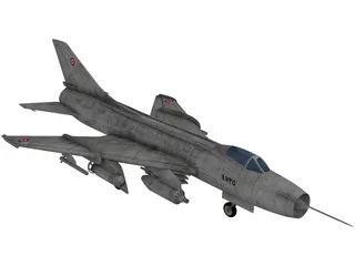 Sukhoi SU-7 3D Model