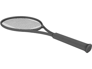 Tennis Racquet 3D Model