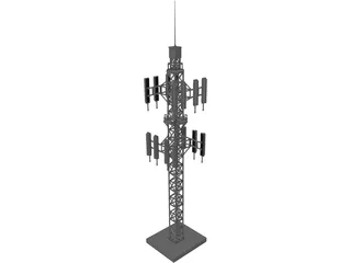 Cell Tower 3D Model