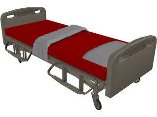 Bed Hospital 3D Model