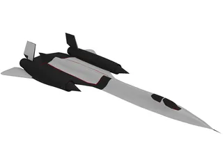 Lockheed SR-71 Blackbird 3D Model