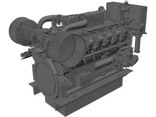 Engine Diesel 3D Model