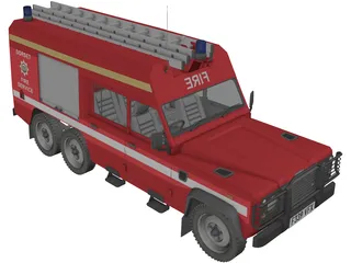 Land Rover Defender 126/HCB Angus 6x6 3D Model