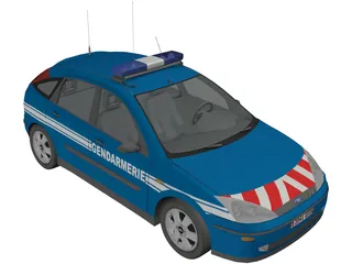 Ford Focus Gendarmerie 3D Model