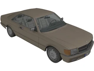 Mercedes-Benz 500 SEC (1984) 3D Model