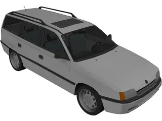 Opel Kadett E Caravan 3D Model