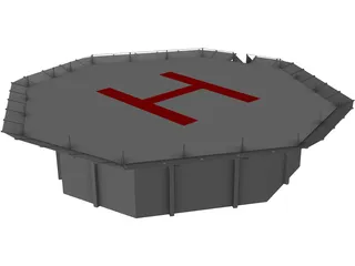 Heli Pad 3D Model