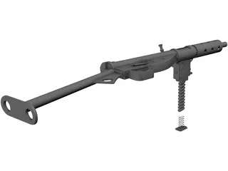 Sten Gun MK 2 3D Model