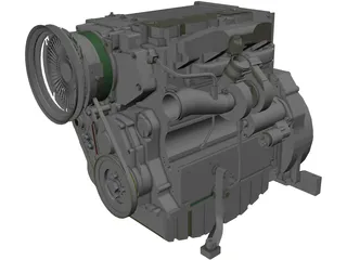 Engine Deutz Turbo Diesel (2011) 3D Model