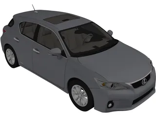 Lexus CT200h (2012) 3D Model