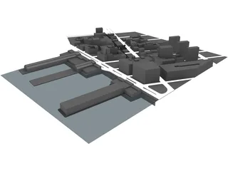 Chelsea Neighborhood NYC 3D Model