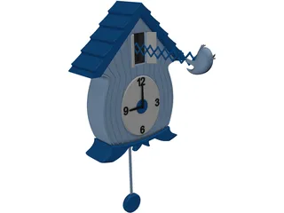 Plastic Cuckoo Clock 3D Model