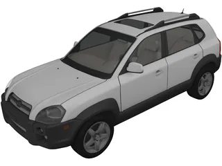 Hyundai Tucson V6 (2005) 3D Model