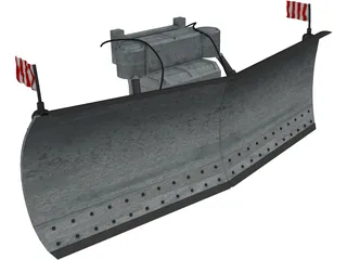 Snow Plow 3D Model