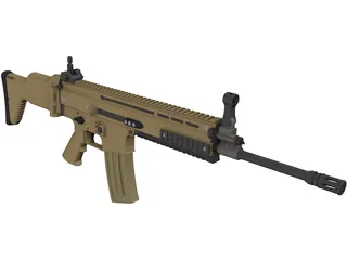 FN SCAR Mark16 N091210 Gun 3D Model