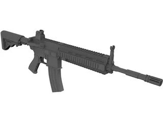 HK 416 3D Model